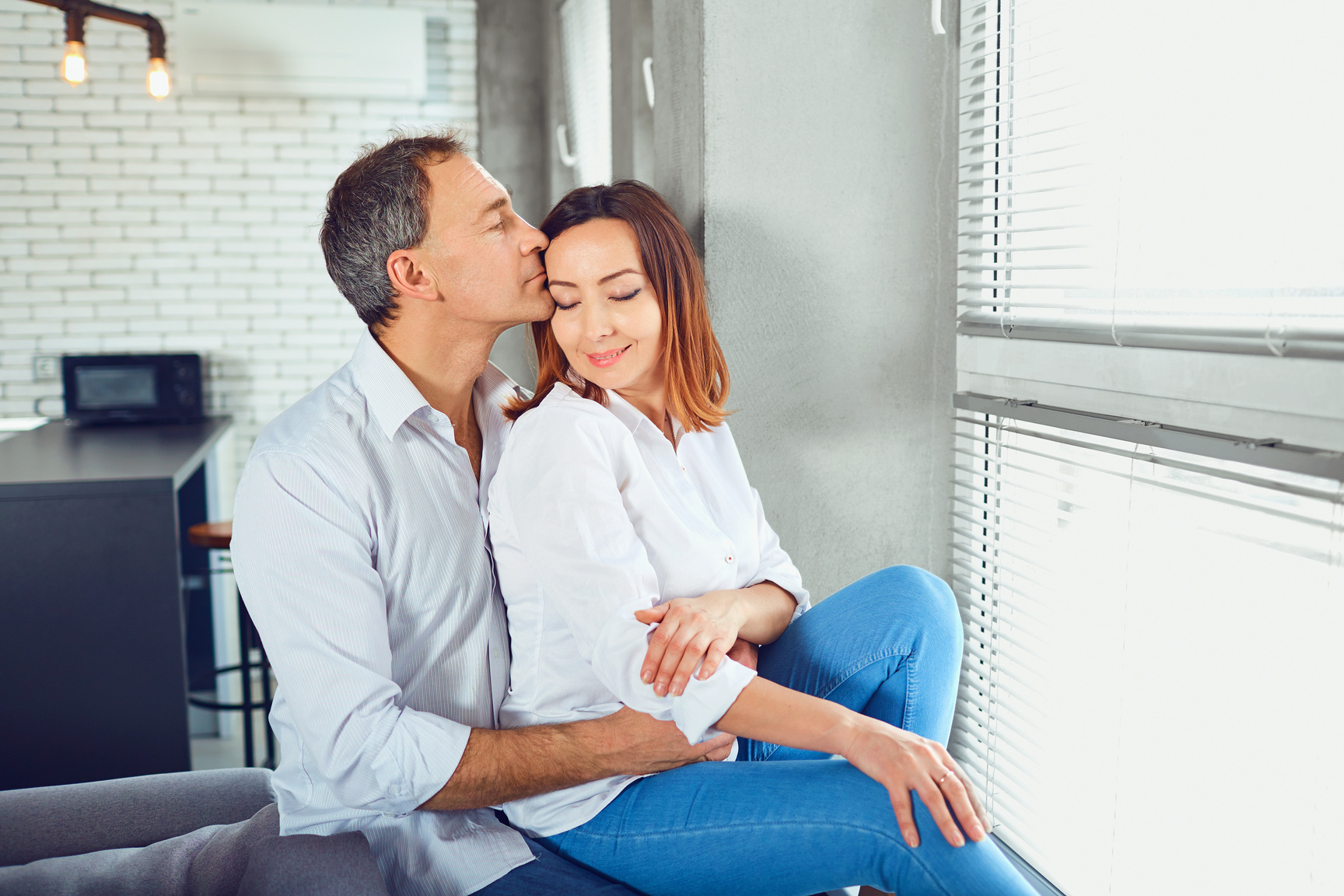 Loving Couple at Home